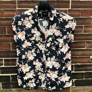 Rails Floral Button Down Top